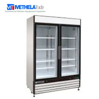 Two Section Glass Door Reach Freezer