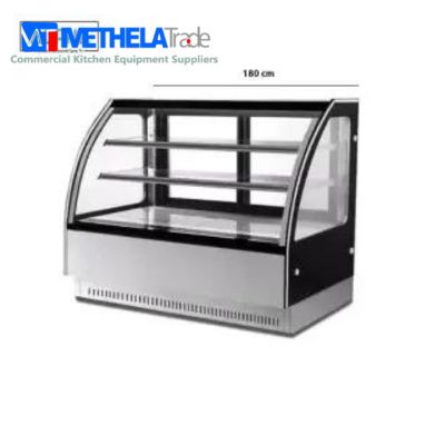 Commercial Display Curved Glass Display Showcase Hot .