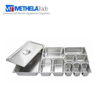 Food Pan with Cover Stainless Steel